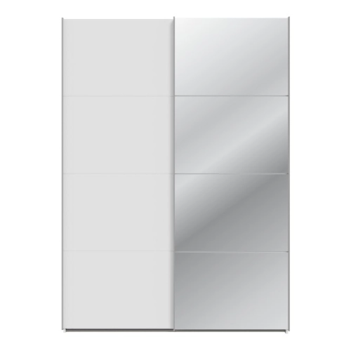 Szafa ubraniowa z lustrem 150 cm Kolor Biały